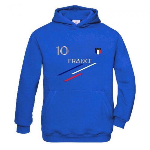 Sweat France À Capuche Enfant Bleu Royal on Productcaster.