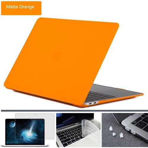 Coque mate pour Apple Macbook - For PRO 13 A1708 - Orange mat on Productcaster.