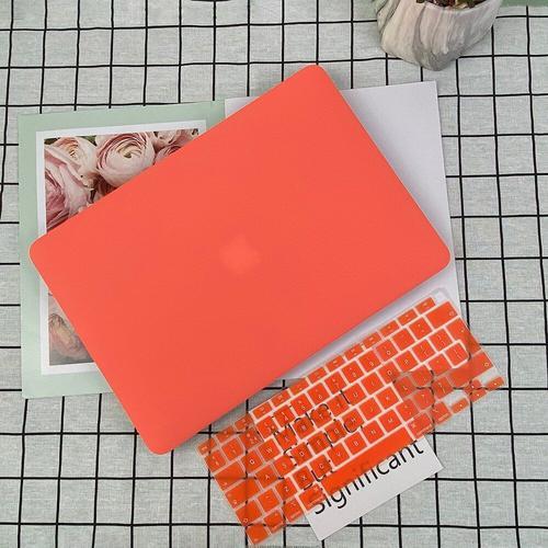 Coque mate pour Macbook - For 15. 4 Retina A1398 - Orange corail on Productcaster.