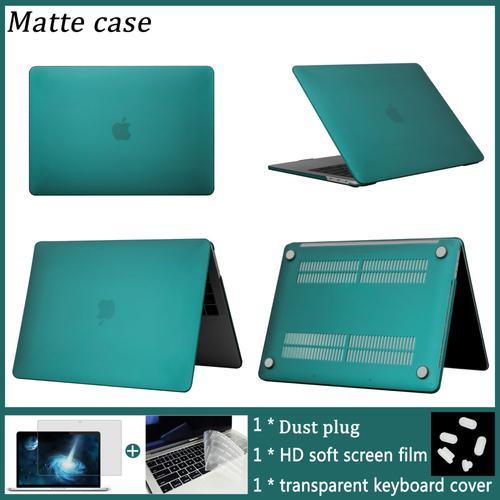 Coque pour MacBook - For M1 Chip Pro 13 A2338 - Sarcelle noire mate on Productcaster.