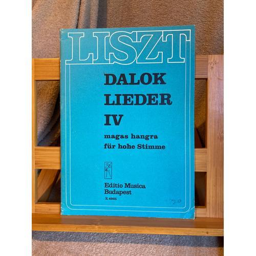 Franz Liszt Lieder Volume 4 Partition Chant Piano Voix Aigues Emb Z... on Productcaster.