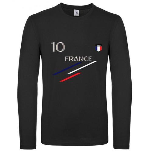 Tee Shirt Manches Longues France Enfant Noir on Productcaster.