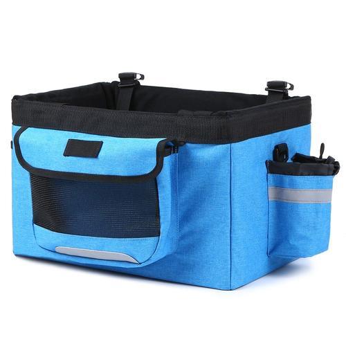 Bleu - Panier De Vélo Pliable En Tissu Oxford 18l, 10kg De Charge, ... on Productcaster.