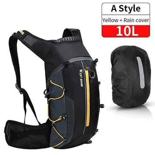 Jeu De Sacs Jaune 10l - Sac À Dos Portable Ultraléger Et Étanche Po... on Productcaster.