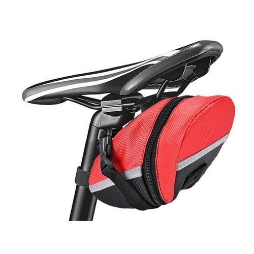 Rouge - Sac De Selle De Vélo Imperméable Pu, Sac De Rangement De Se... on Productcaster.