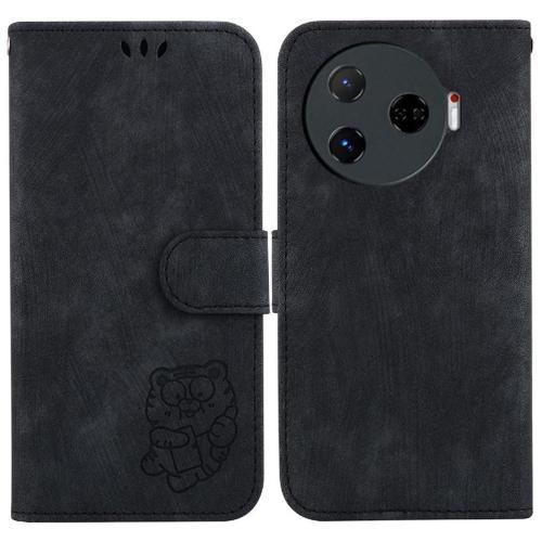 Étui Pour Tecno Camon 30 Pro Tigre Mignon En Relief Étui Portefeuil... on Productcaster.