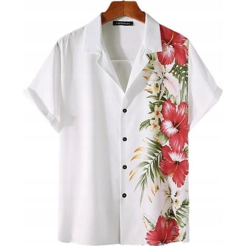 Chemise De Plage Hawaïenne À Manches Courtes Pour Hommes, Élégante ... on Productcaster.