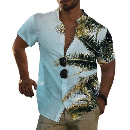 Chemise De Plage Hawaïenne À Manches Courtes Pour Hommes, Élégante ... on Productcaster.