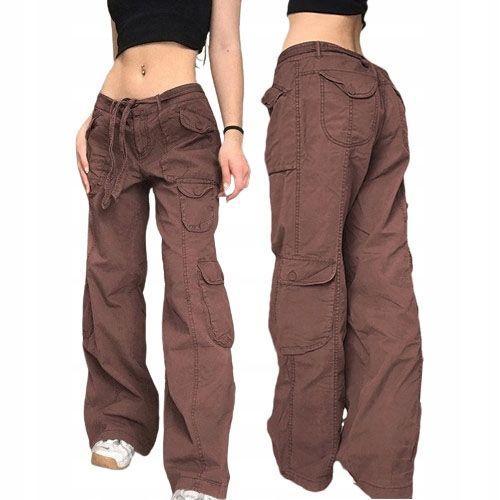 Pantalon Cargo Streetwear Élégant Pour Femmes À Jambes Larges S Fs4... on Productcaster.