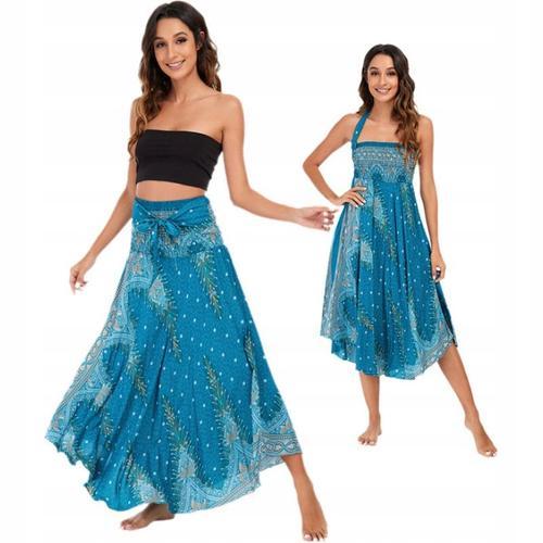 Jupe Maxi Boho Élégante, Volante, Longue, À La Cheville, Pour Femme... on Productcaster.