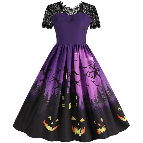 Robe D'halloween En Dentelle Personnalisée Xxl Fs41033 on Productcaster.