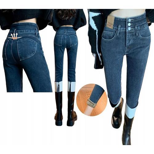 Pantalon Isolant Minceur Jean Skinny Femme Taille Haute Chaud Xxl F... on Productcaster.