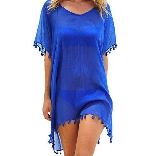 Pareo Tunique De Plage D'été Robe Courte Femme Couleurs Boho Xxl Fs... on Productcaster.