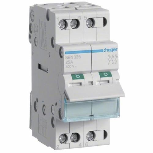 Interrupteur modulaire 3 pôles 40A - HAGER : SBN340 on Productcaster.