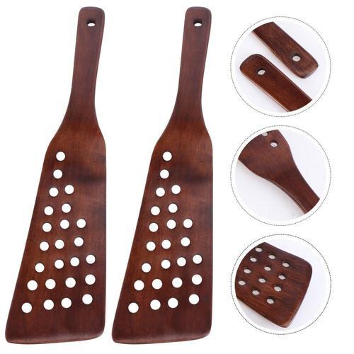 Spatule En Bois De Cuisine 24 Trous, Pelle À Filtre, Grattoir Antia... on Productcaster.