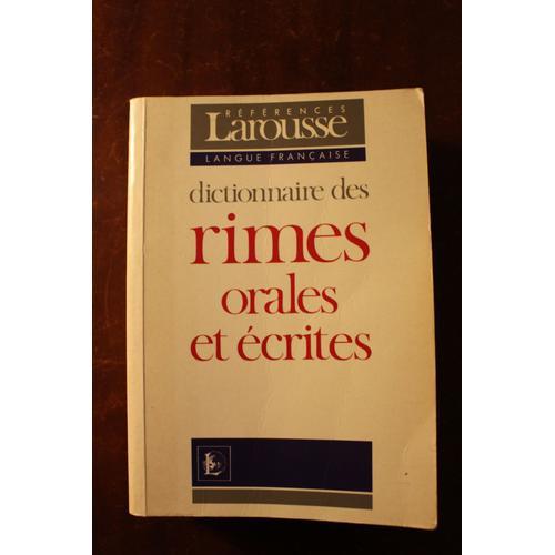 Dictionnaire Des Rimes Orales Et Écrites on Productcaster.