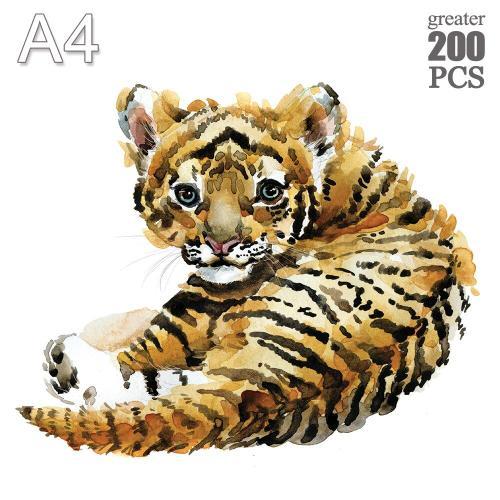 Puzzle En Bois Animal Pour Enfants, Jouet, Tigre, Boîte Cadeau En B... on Productcaster.