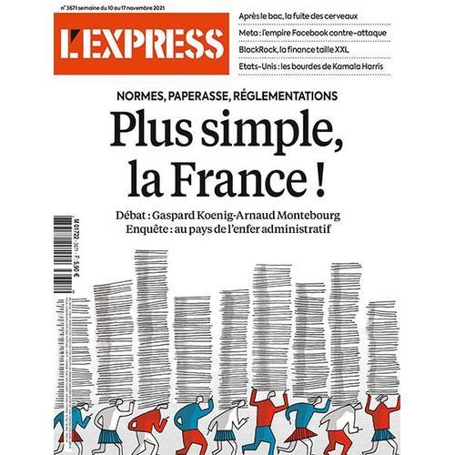 L'express N°3671 : Plus Simple, La France ! on Productcaster.