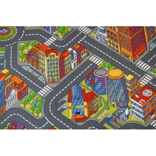 250x300 Cm Tapis Enfant Ruelles Big City Grande Ville Gris on Productcaster.