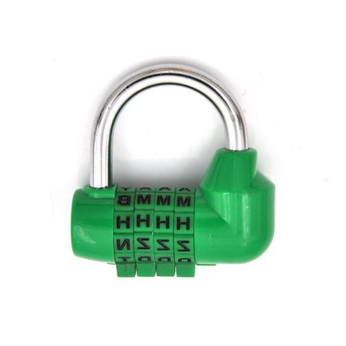 Cadenas de sécurité à combinaison de chiffres et de lettres, 6 coul... on Productcaster.