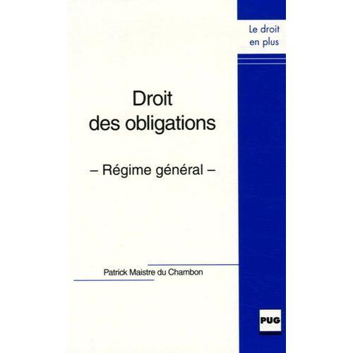 Droit Des Obligations - Régime Général on Productcaster.