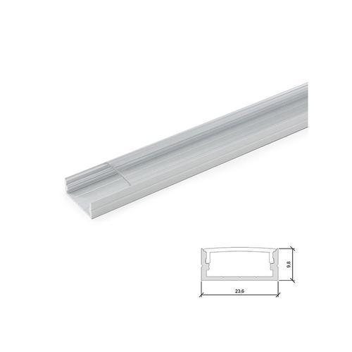 Profil Aluminium Pour Bande Led Double - Diffuseur Transparent X 2m on Productcaster.