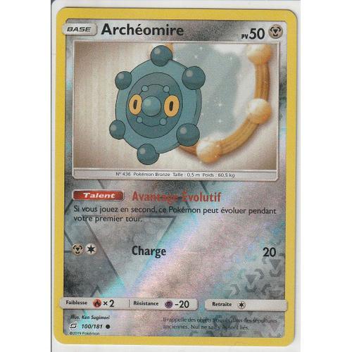 Carte Pokemon - Archéomire - 100/181 - Reverse - Soleil Et Lune 9 -... on Productcaster.