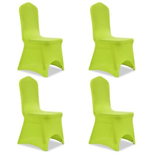 Housse De Chaise Extensible 4 Pcs Vert Dec022366 on Productcaster.