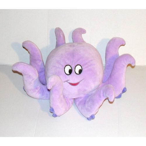 Peluche Pieuvre Rose Souriante Mauve - Doudou Pieuvre Yeux Brodes 3... on Productcaster.