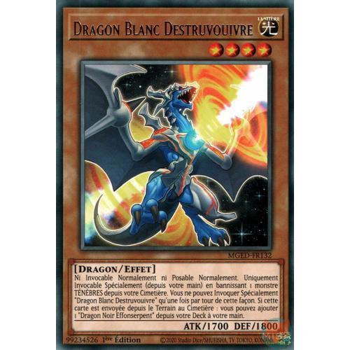 Yu-Gi-Oh Mged Fr132 Dragon Blanc Destruvouivre - Gold-Letter Rare 1... on Productcaster.