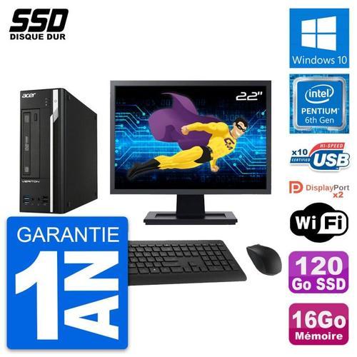 PC Acer Veriton X4640G SFF Ecran 22" G4400 RAM 16Go SSD 120Go Windo... (Reconditionné) on Productcaster.