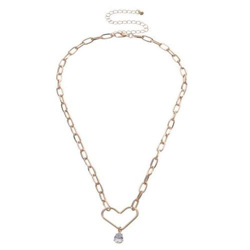 Collier Géométrique Ajouré En Cristal Pour Femmes, Chaîne En Métal ... on Productcaster.