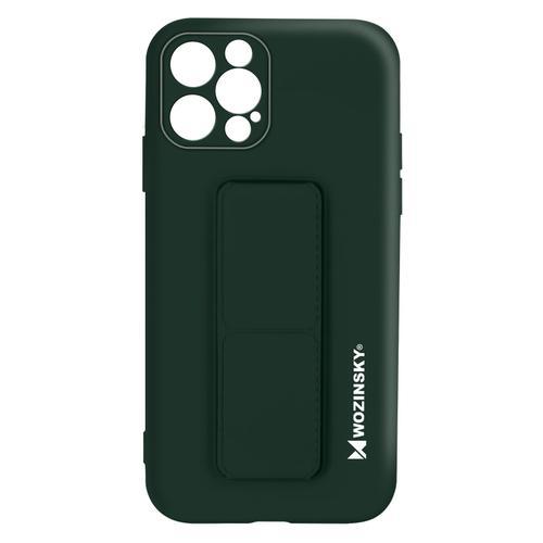 Coque Iphone 12 Pro Silicone Support Magnétique Pliable Wozinsky Vert on Productcaster.