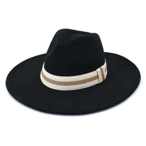 Chapeau Fedora À Gros Bords Pour Hommes,Accessoires De Ulverte De F... on Productcaster.