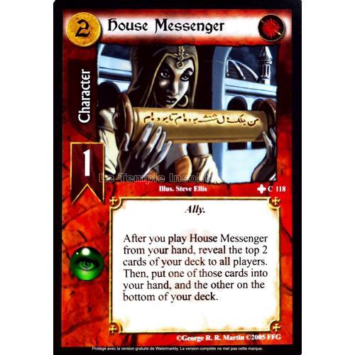 Carte A Game Of Thrones Ccg - House Messenger C#118 on Productcaster.