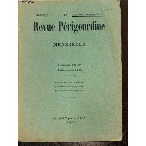 La Revue Périgourdine, N°7 (Novembre-Décembre 1903) : Gabriel Tarde... on Productcaster.