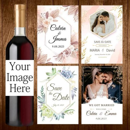 Votre photo ici étiquettes autocollantes de mariage personnalisées ... on Productcaster.