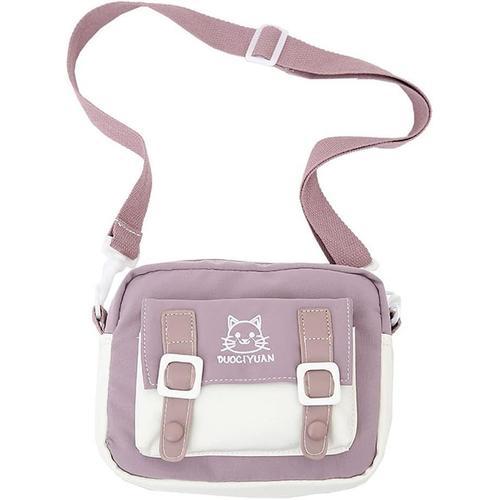 Kawaii Crossbody Bag Cartoon Chat Broderie Petit Messenger Sac à Ma... on Productcaster.