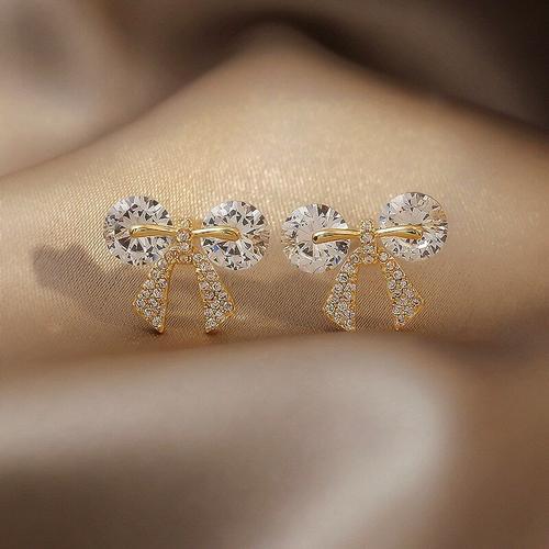 Boucles D'oreilles En Forme De N¿Ud Papillon Pour Femme, Bijoux De ... on Productcaster.