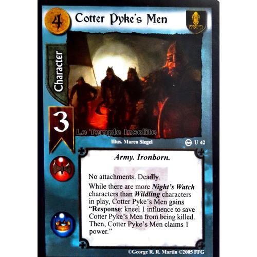 Carte A Game Of Thrones Ccg - Cotter Pyke's Men U#42 on Productcaster.