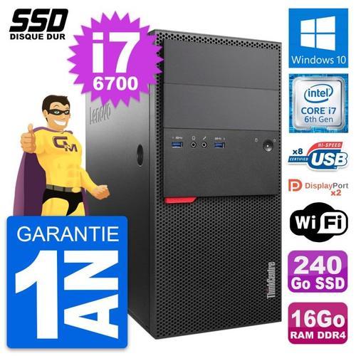 PC Tour Lenovo ThinkCentre M800 Intel i7-6700 RAM 16Go SSD 240Go Wi... (Reconditionné) on Productcaster.