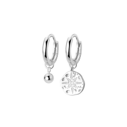 Boucles D'oreilles Asymétriques En Argent Sterling 925 Pour Femmes,... on Productcaster.