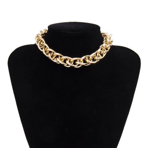 Collier Ras Du Cou Punk Cubain Pour Femmes Et Hommes, Haute Qualité... on Productcaster.