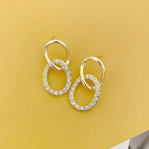 Boucles D'oreilles En Zircone Incrustée Pour Femmes, Bijoux De Mari... on Productcaster.