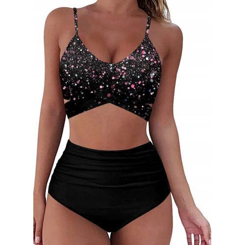 Maillot De Bain Deux Pièces Culotte Taille Haute Bikini Cravate Xxl... on Productcaster.