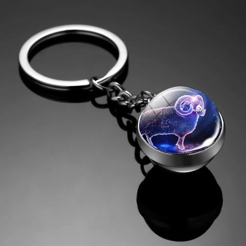 Porte-Clé Lumineux Constellation, Pendentif Boule De Verre, Porte-C... on Productcaster.