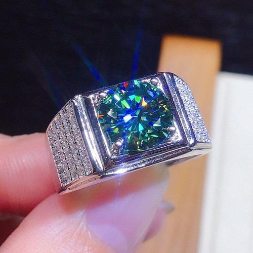 Bague En Diamant Zircon Pour Homme, 2 Carats, Bijoux En Pierres Pré... on Productcaster.