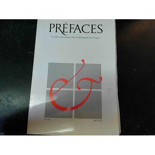 Prefaces N° 1 (Mars Avril 1987) on Productcaster.