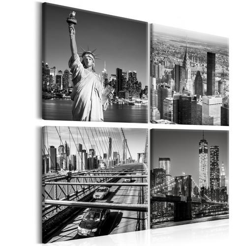 Tableau Villes Faces of New York 40 x 40 cm on Productcaster.