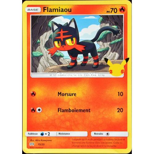 Carte Pokémon 15/25 Flamiaou 70 Pv Promo 25 Ans Neuf Fr on Productcaster.